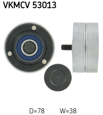kreipiantysis skriemulys, V formos rumbuotas diržas - VKMCV 53013 SKF